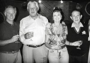 Happy Days. Summerhill's Micky Goss, Graham Beck, Cheryl Goss and another legend in Laurie Jaffee seen at a party in Dubai some years ago.