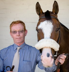 Trainer Duncan Howells and his beautiful speed machine, Via Africa