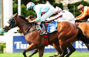 Just Fantastic! Randall Simons is relaxed as he guides Fantastic Mr Fox to a narrow Tony Ruffel Stakes win