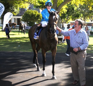 Halfway To Heaven is led in after Prix Du Cap