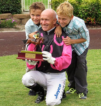 Proud Dad Jeff Lloyd with his boys in 2013