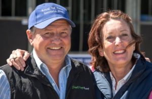 Commanding Attention. Terry and Annabel Andrews (Hamish Niven Photography)