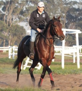 Man And Machine! Justin takes Run For It through his paces at Clairwood this week