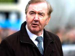 The winning trainer. Dermot Weld trains Along Came Casey