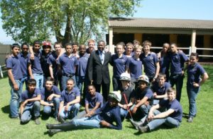 The students pose with Dr Blade Nzimande