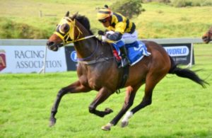 A Virtue! Copper Parade gallops clear under Muzi Yeni to win the NBT Cradock Place Stakes (Coastal Photos)