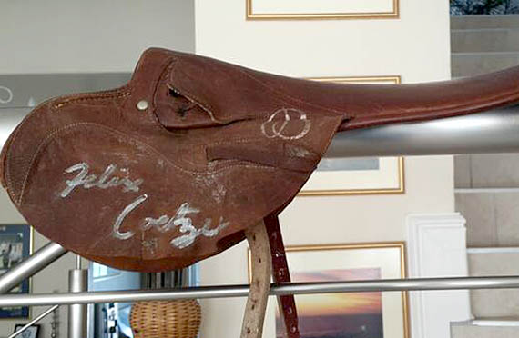 Felix Coetzee's famous saddle