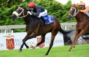 Classy. Athina (Sean Cormack) strides out well to win the Three Troikas Stakes (JC Photos)