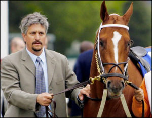 Steve Asmussen with his champion Curlin