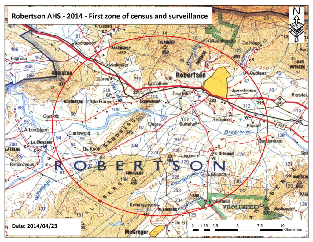 Robertson AHS Outbreak Map