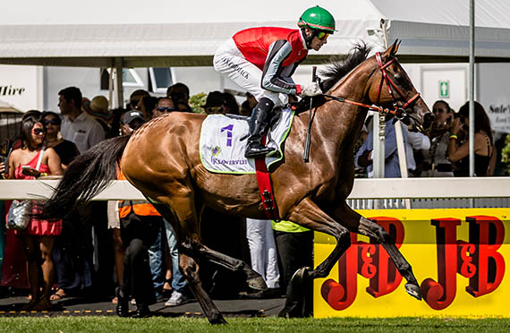 Beach Beauty wins the 2014 Gr1 Klawervlei Majorca Stakes