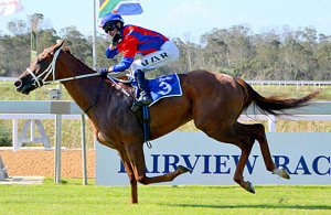 Chestnut's Rocket wins the Listed Ibhayi Stakes at Fairview 14-03-07