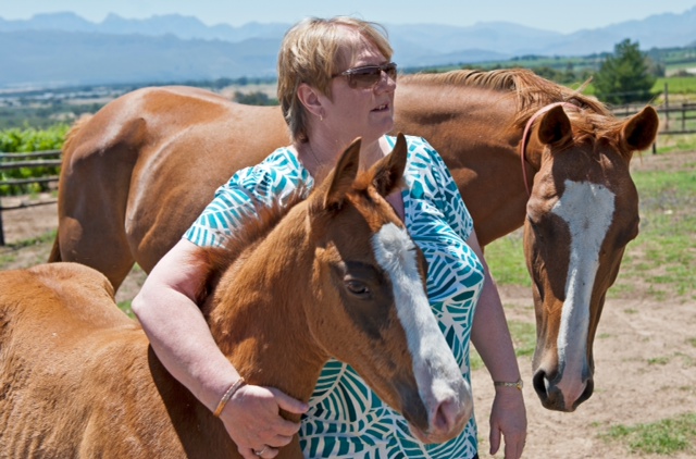 Judy with Scent and Shoshone