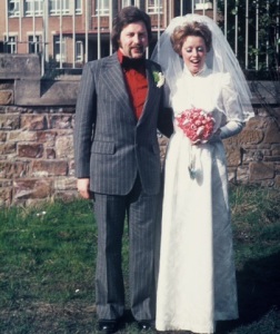 Dave and Sue on that happy day so long ago