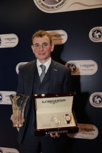 Ryan Moore, winner of the inaugural Longines World’s Best Jockey Award 2014