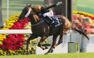 Able Friend, with Joao Moreira aboard, showed his class to storm away to win the Hong Kong Mile on Sunday
