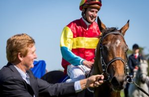 Elusive Gold wins the 2013 Gr1 Grand Parade Cape Guineas (pic Hamish Niven)