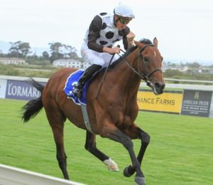 I'm home! Bernard Fayd'herbe punches the air in glee (Pic: Bay Media)