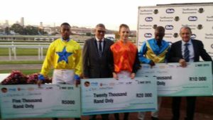  Lyle Hewitson won the Workrdier's Challenge - 2nd Charles Ndlovu, 3rd Francis Semela