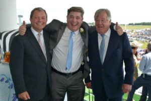 Training legends front row - William Haggas and Sir Michael Stoute