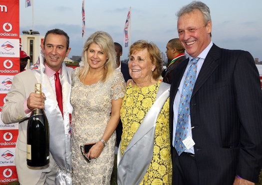 Celebration time - Dean Kannemeyer, Tracey Attree, Lady Christine Laidlaw and Jehan Malherbe