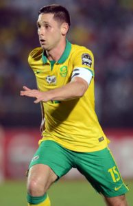 Dean Furman of South Africa during of the 2015 Africa Cup of Nations match between Algeria and South Africa at Mongomo Stadium, Equatorial Guinea on 19 January 2015 Pic Sydney Mahlangu/BackpagePix