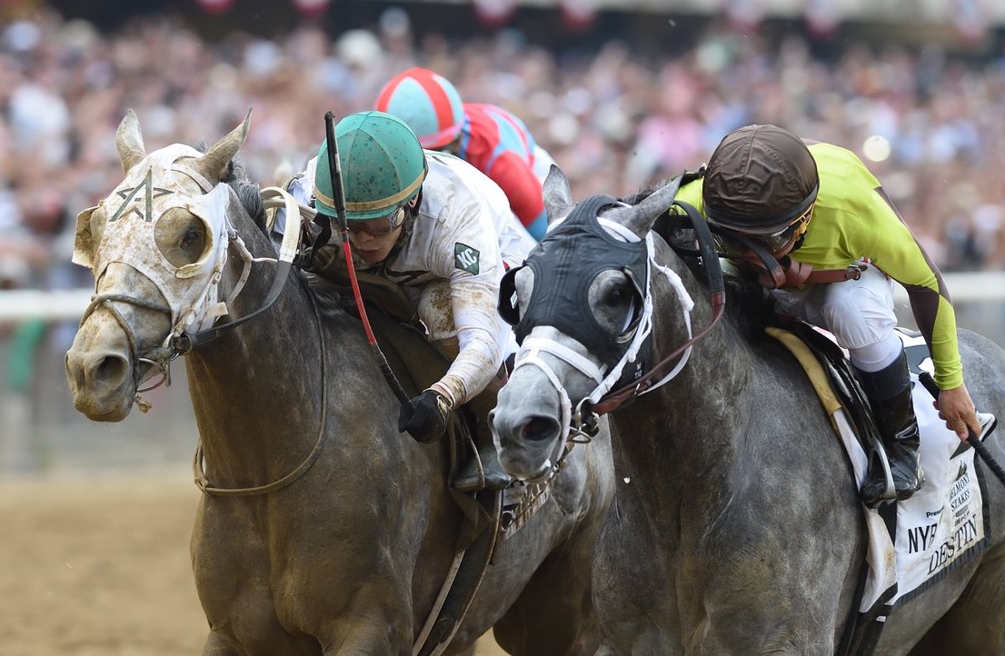 Creator wins the 2016 Belmont Stakes (photo: Belmont Stakes)