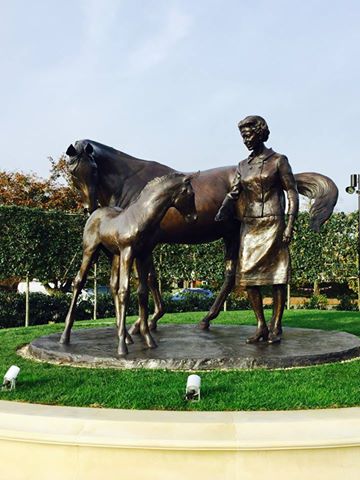 Newmarket Sculpture of Queen Elizabeth