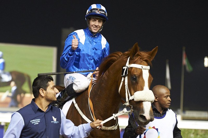 Thumbs up from Jim Crowley on Suyoof (photo: Andrew Watkins)