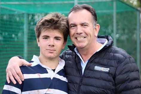 Neil Pretorius with his son Devon (photo: supplied)