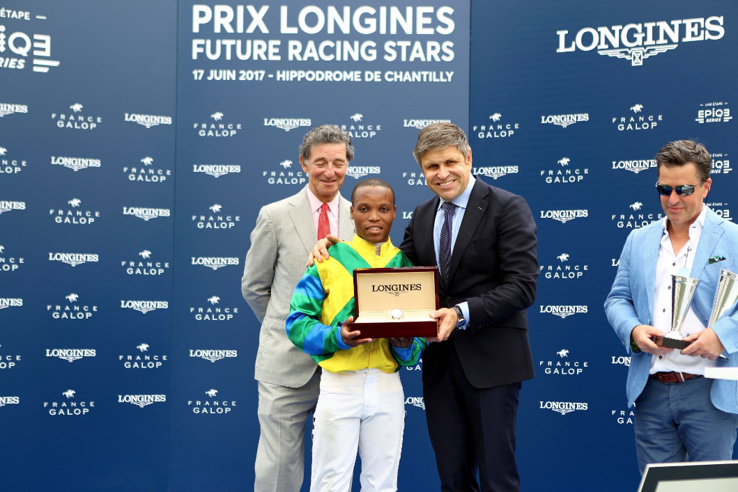 Mpumelelo Mjoka wins 2017 Longines Future Racing Stars (photo: France Galop)