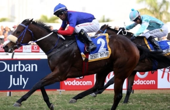 Desert Rhythm wins the xx at Greyville as a 2yo (Pic - Gold Circle)