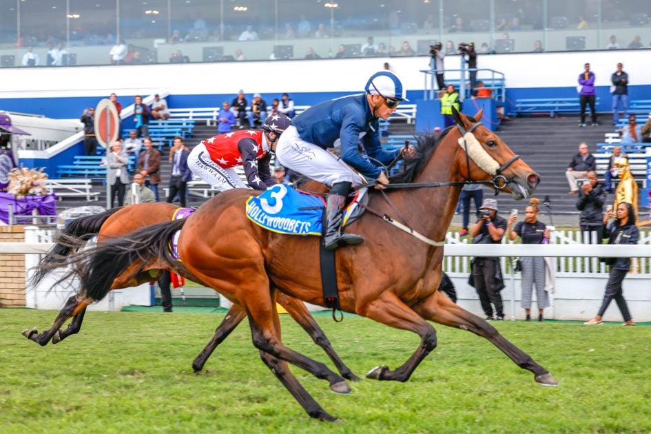 Richard Fourie produced a perfectly judged ride to get the best out of Whistle The Tune