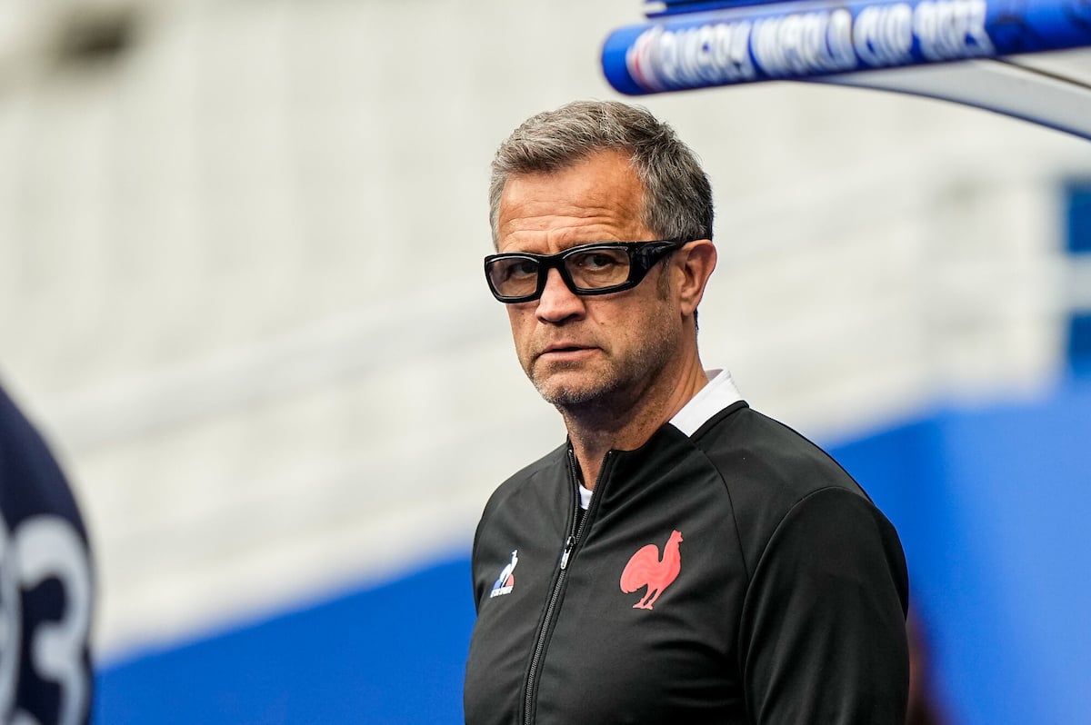 Fabien Galthie - Head Coach of France during the training session of Team France at Stade de France