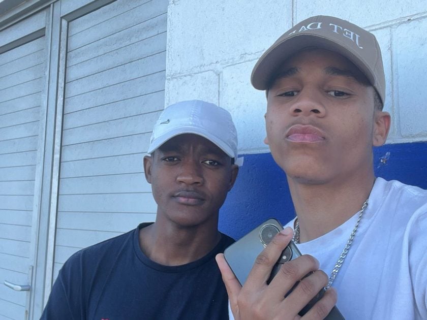 Cape Academy buddies - Sifisokuhle ‘Ncale’ Bungane and Brev Plaatjies (Pic - Supplied)
