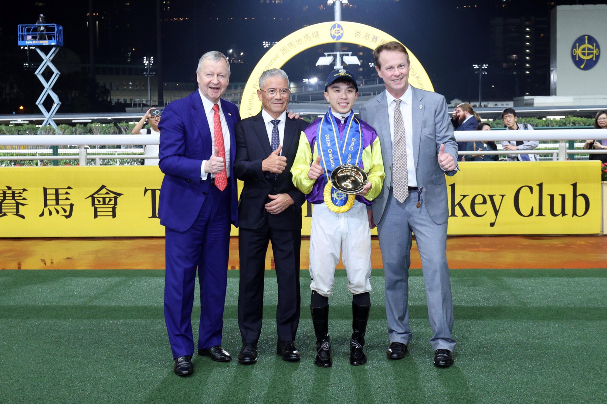 Angus Chung graduates at Happy Valley (Pic - HKJC)
