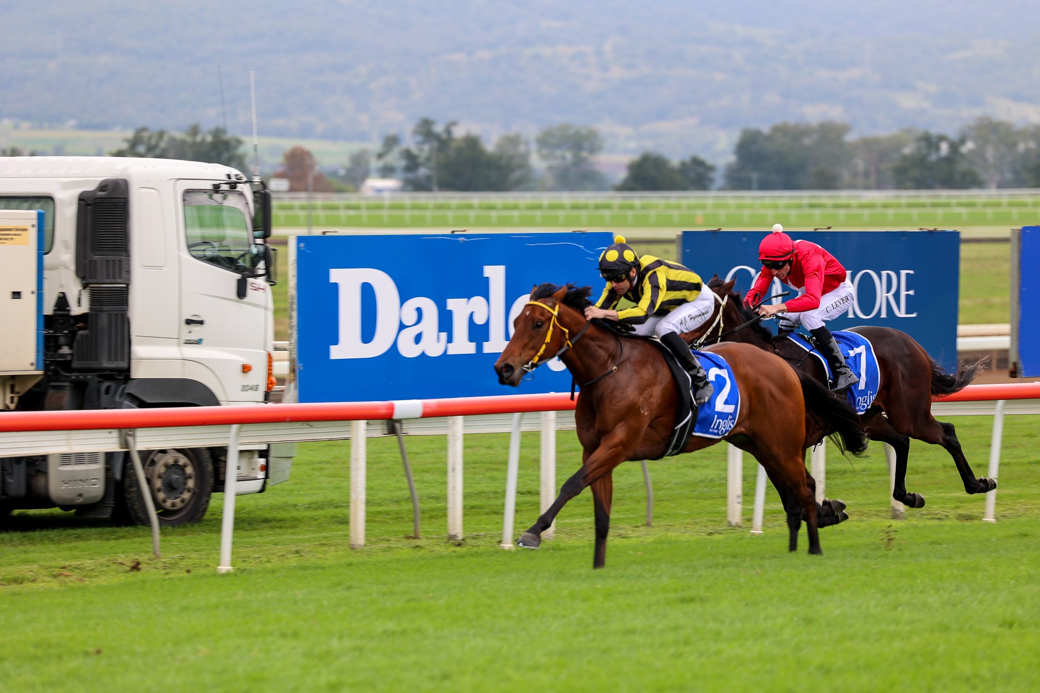 Cashbook scores a decisive victory in the 2YO feature on Scone Cup Day (Pic - Inglis)