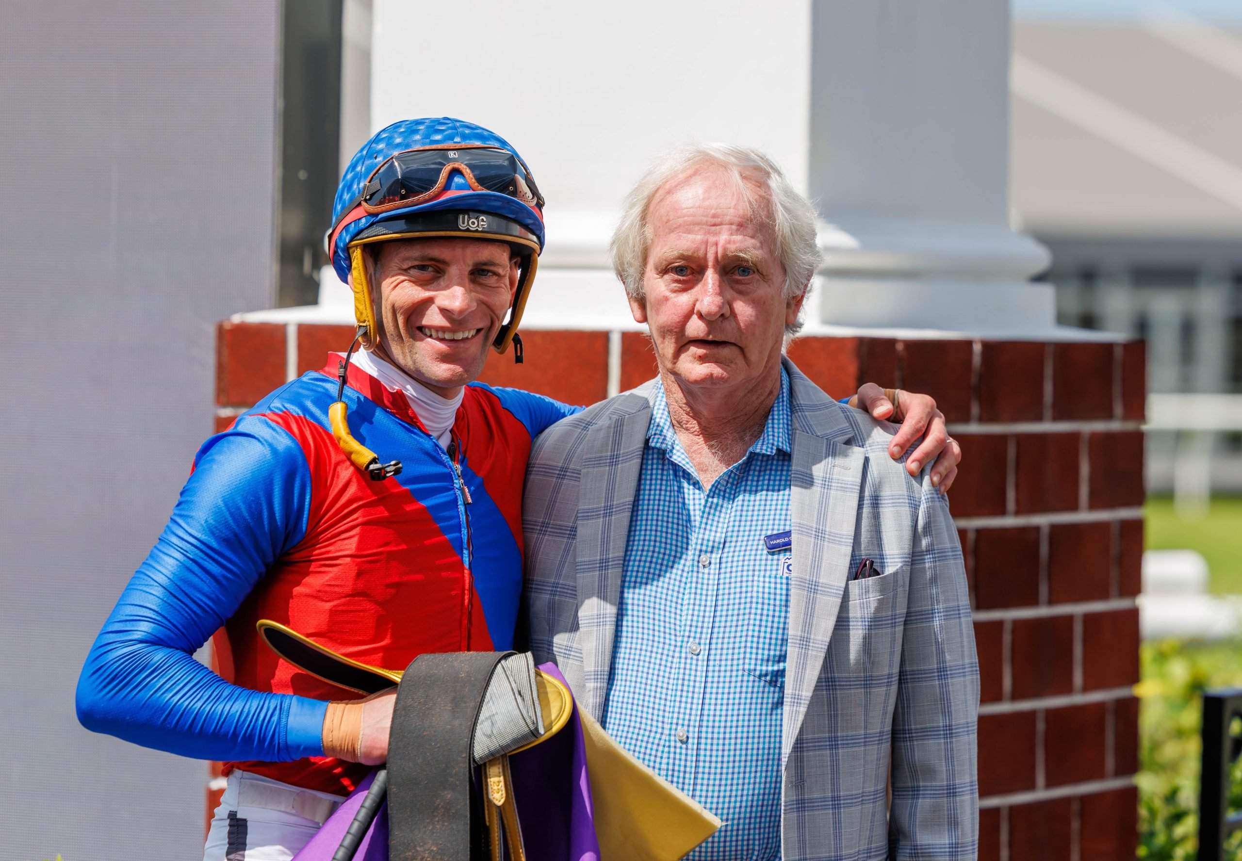 Gavin Lerena teams up with Harold Crawford today (Pic - Candiese Lenferna)
