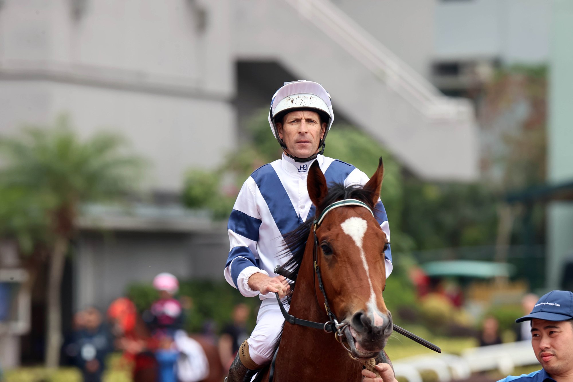Hugh Bowman has won once on Rubylot previously (Pic - HKJC)
