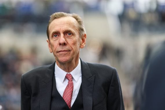 John Size leads the 2024/25 trainers’ championship with 56 wins (Pic - HKJC)