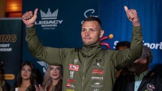 Kevin Lerena controlled every second of the bout (Pic - Kevin Lerena on FB)