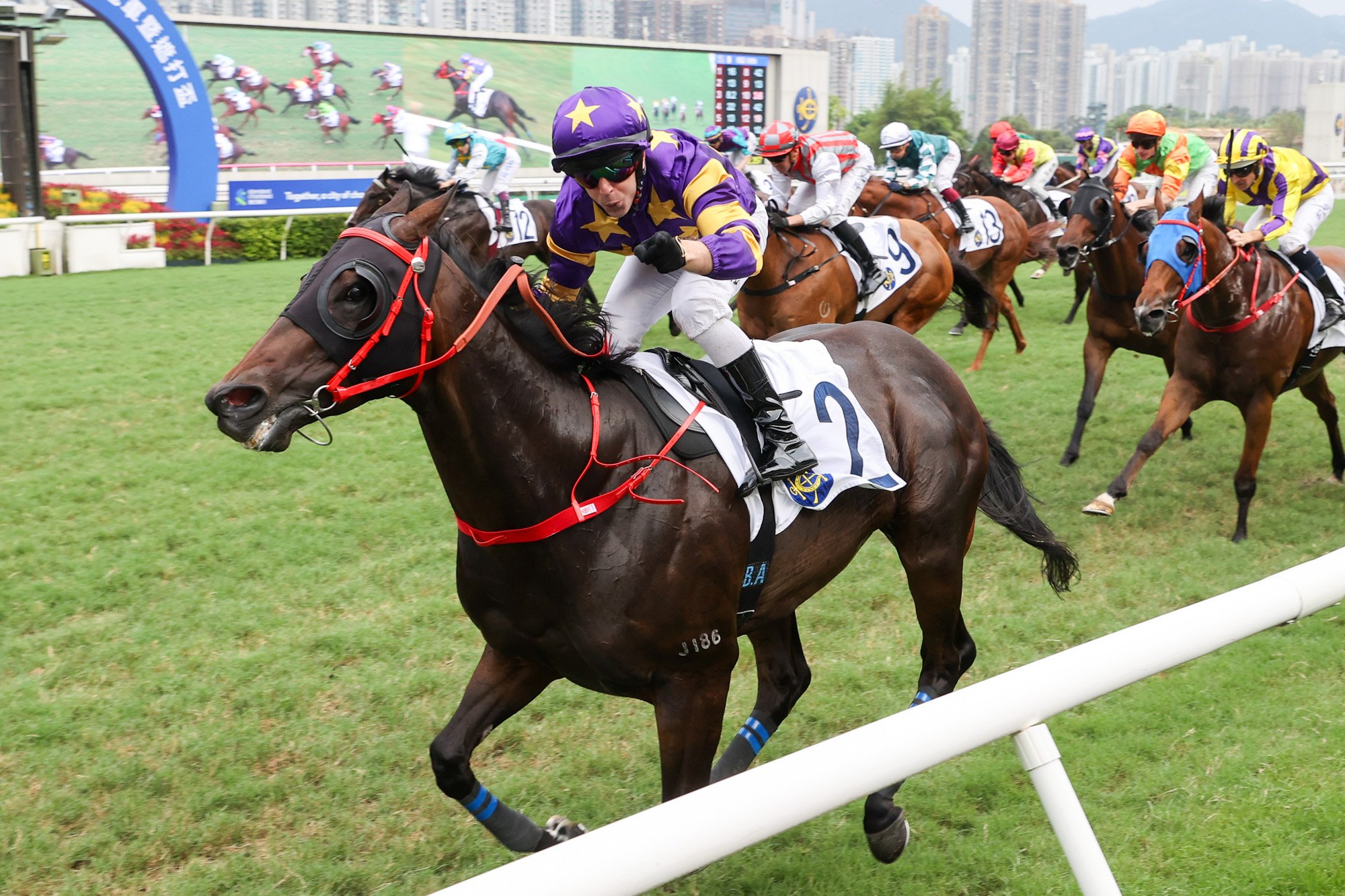 Stellar Express takes John Size to a new high in Hong Kong (Pic - HKJC)