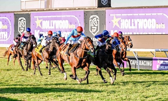 Thursday's racing action at Hollywoodbets Kenilworth (Pic - Chase Liebenberg)
